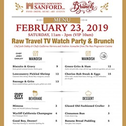 Watch downtown Sanford get featured on 'Raw Travel' while enjoying brunch this weekend