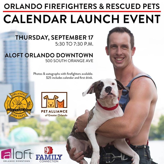 Pet Alliance releases its hot Orlando firefighters with adorable shelter pets calendar