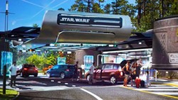 The Star Wars hotel's main guest drop-off area - Image via Disney