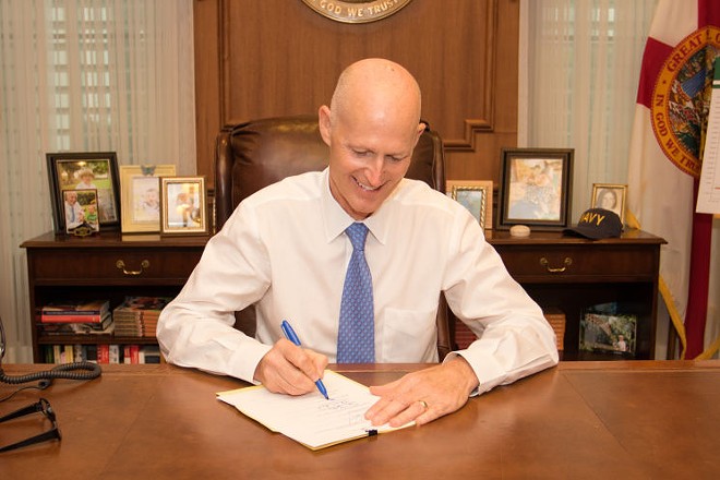 PHOTO PROVIDED BY FLORIDA GOVERNOR RICK SCOTT'S OFFICE