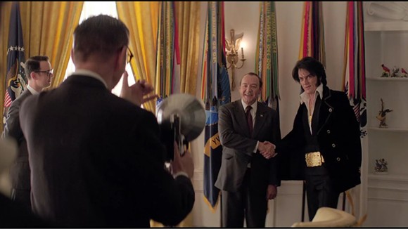 THE PREZ SHAKES HANDS WITH THE KING: HOLLYWOOD VERSION