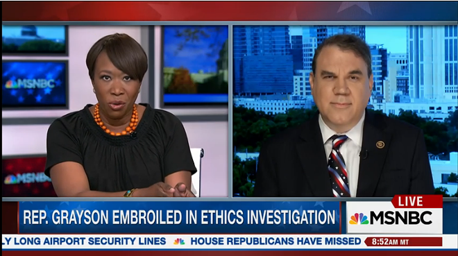 Alan Grayson bickers with MSNBC host, accuses her of 'spreading lies'