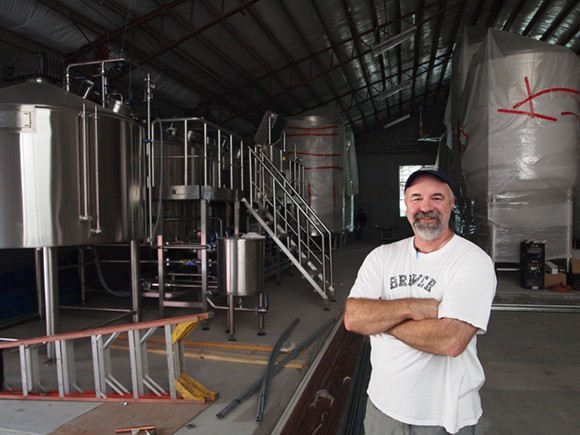 Playalinda Brewing Company Brewmaster Ron Raike at the Brix Project production brewery. - Photo via Playalinda Brewery Company