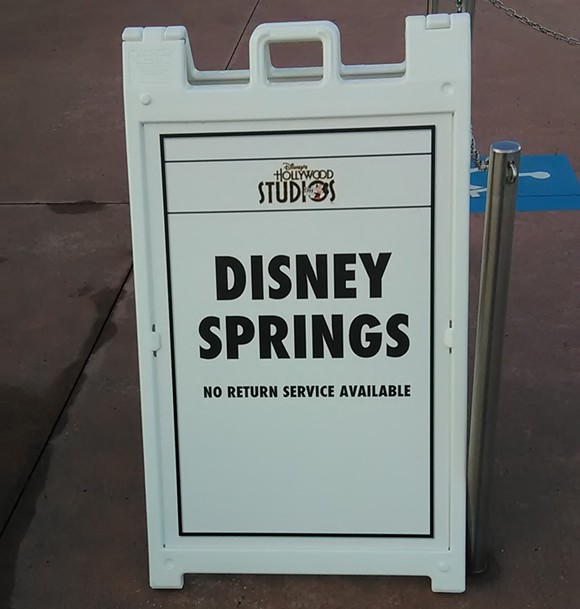 You can now take a one-way bus trip to Disney Springs