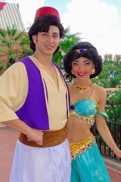 Aladdin and Jasmine at an Epcot meet-and-greet in 2012 - photo via KennythePirate.com
