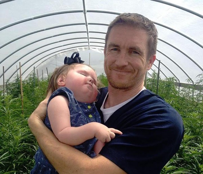 Jason Cranford of Flowering Hope Foundation, which developed the Haleigh's Hope strain - image via Haleigh's Hope on Facebook