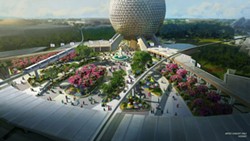 Epcot's planned redesigned entrance - Concept art via Disney
