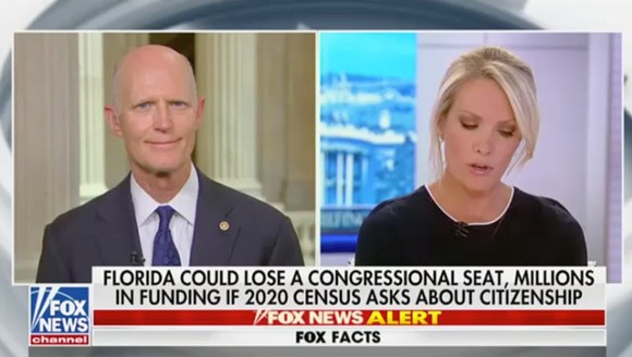 Florida Sen. Rick Scott doesn't seem to care if Trump's citizenship census question royally screws his own state