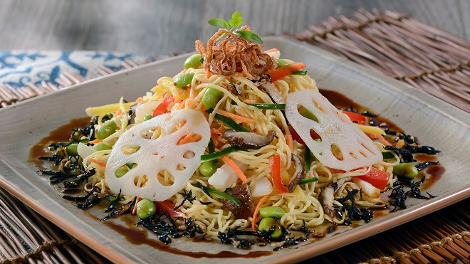Shiriki noodle salad from Jungle Navigation Co. Ltd Skipper Canteen at Magic Kingdom Park - Photo via Walt Disney World