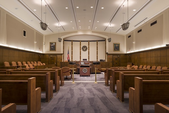 PENSACOLA COURTROOM PHOTO VIA LIBRARY OF CONGRESS/WIKIMEDIA COMMONS