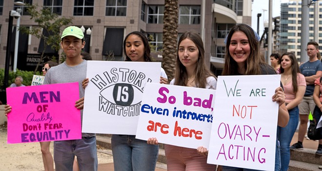 Third Women's March at Orlando City Hall hustles to 'box out' bigotry