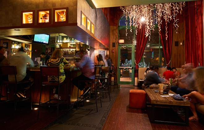 The inside of Dragonfly Robata Grill & Sushi - Photo courtesy For the Love of Dogs