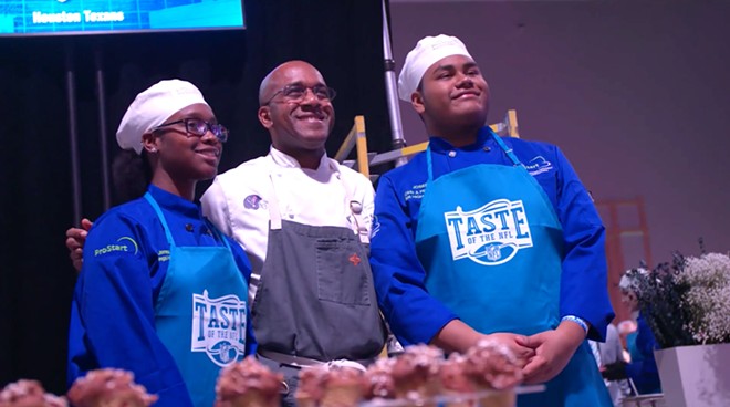 Central Florida high school students teamed up with famous chefs at the Super Bowl