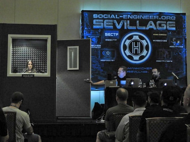 A similar "human hacking conference" organized by Chris Hadnagy in Las Vegas in 2015 - Photo courtesy Sevillage