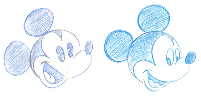 Drawings by Disney cast member Stephen Ketchum - Screenshot via Disney Parks/YouTube