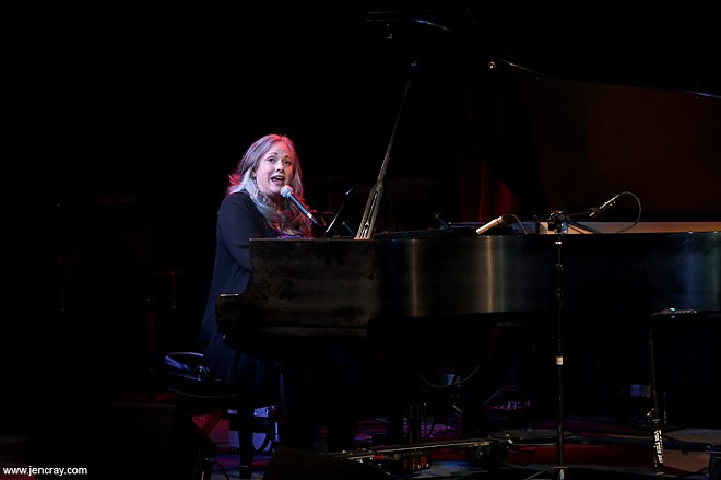 Terri Binion and Beth McKee at Blue Bamboo - PHOTO BY JEN CRAY