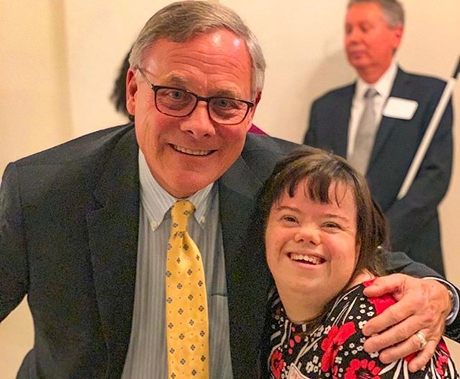 Burr's last INstagram photo: "Had a great time joining Charlotte & other friends in celebrating 5 years of the #ABLEAct! That’s 5 years that young people with disabilities have been able to save money without losing the benefits they need." - PHOTO VIA RICHARD BURR/INSTAGRAM
