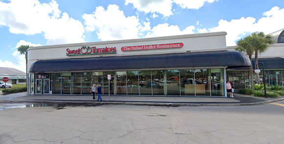 The now-closed Sweet Tomatoes at 4678 E. Colonial Drive - Screenshot via Google Maps