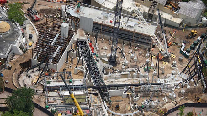 The construction site of the yet to be announced coaster - Image via Bioreconstruct | Twitter