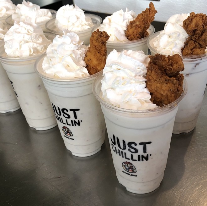The shakes being made Friday morning, as PDQ trains their teams for Monday. - Photo courtesy PDQ