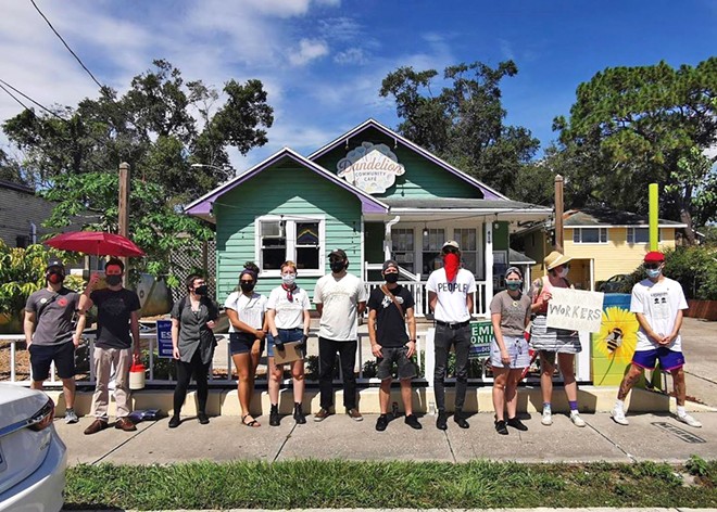 Employees of Orlando's Dandelion Community Cafe locked out of work after unionizing