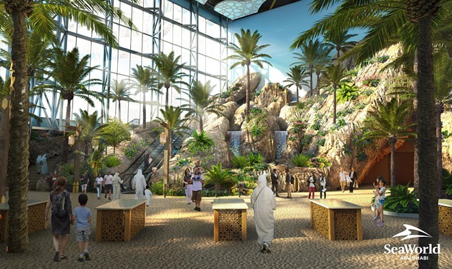 SeaWorld Abu Dhabi Entrance Render - Image via  PRNewsfoto/Miral, SeaWorld Parks & Entertainment