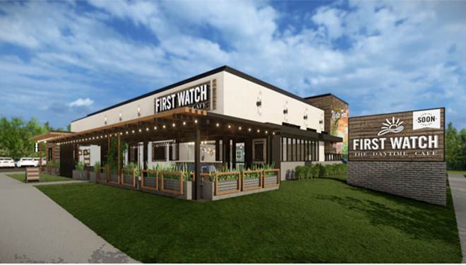 Concept art for the restaurant exterior - PHOTO COURTESY FIRST WATCH