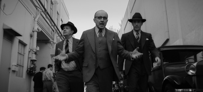 Gary Oldman as Herman Mankiewicz, Arliss Howard as Louis B. Mayer and Tom Pelphrey as Joe Mankiewicz - PHOTO COURTESY NETFLIX MEDIA