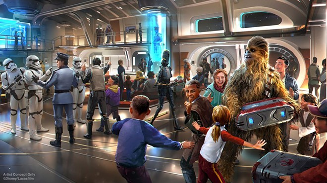 A scene on the Star Wars: Galactic Starcruiser - Image via Disney