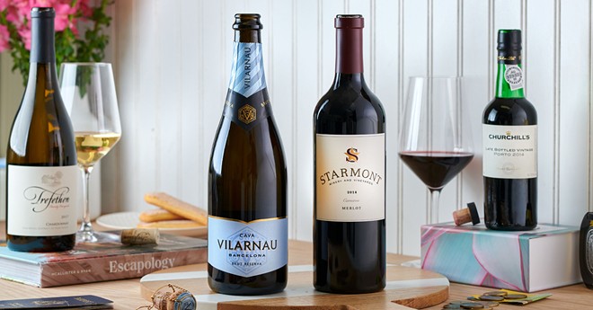 Some of the wines featured in American Airlines' Flagship Cellars program - Image via American Airlines