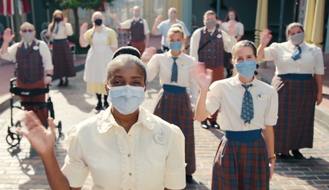 Walt Disney World will require vaccinated guests to continue wearing masks at the parks