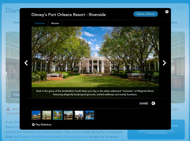 A screenshot taken in February 2021 showing Disney still marketing the Port Orleans resort with questionable phraseology. - Image via Disney