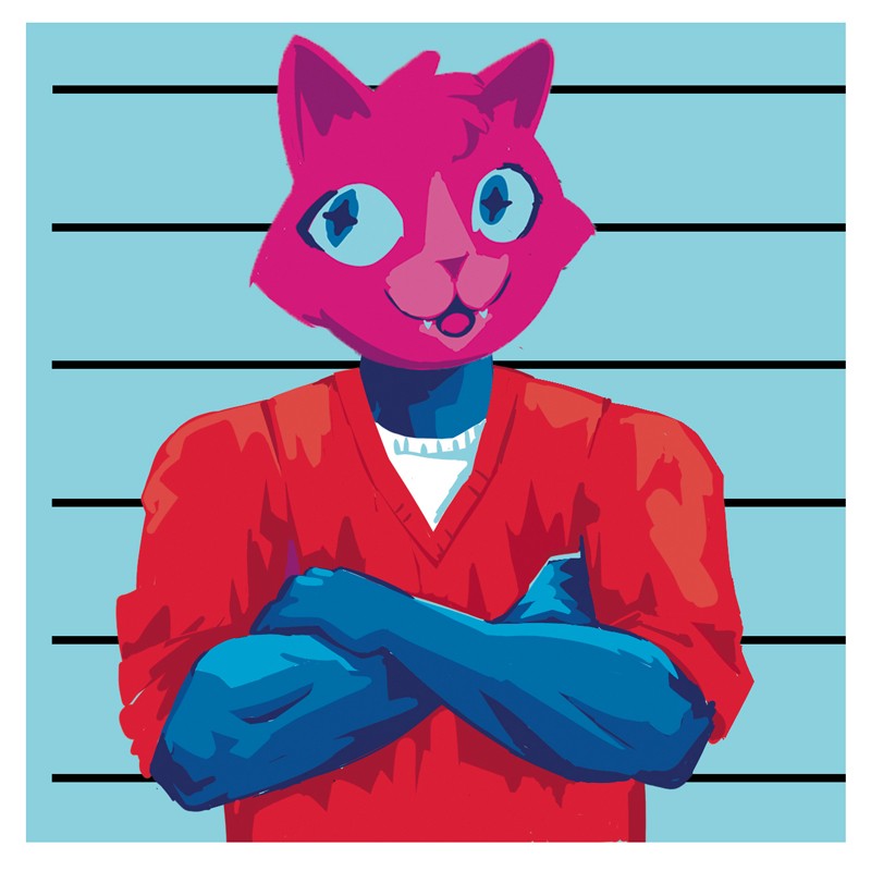 The Cat Face Filter Award: Federal Bureau of Prisons - illustration by Caitlyn Crites