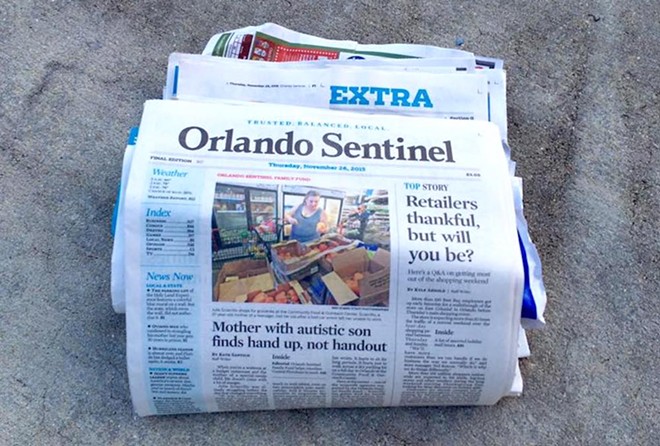 'Orlando Sentinel' sold to vampiric hedge fund Alden Global Capital