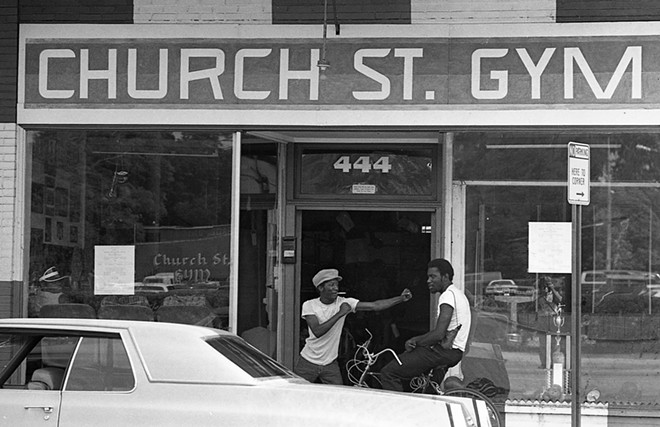 A  boxing gym on Church Street in 1981. - Courtesy of Snap! Orlando