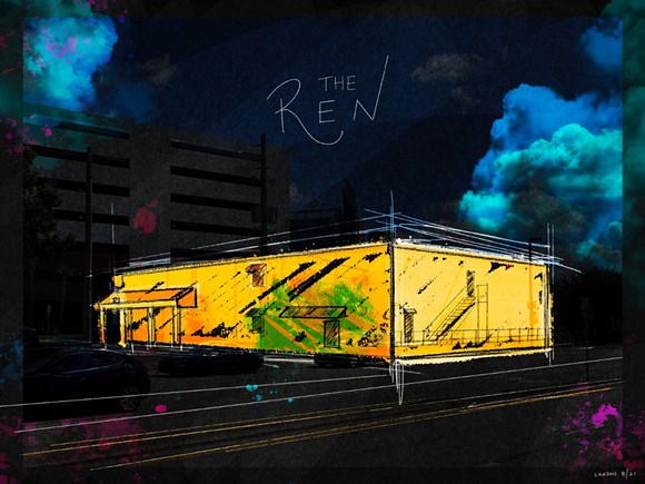 An illustration of the planned theater that will host the RTC. - Illustration by Landon St. Gordon