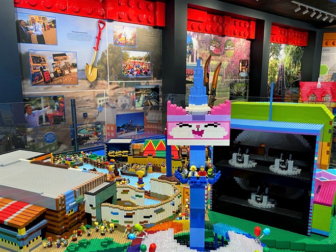 A look at The Legoland Story exhibit that's opening as part of Legoland Florida's 10th anniversary - Image via Legoland Florida