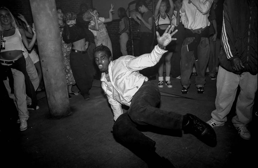 Breakdancer at Phat-N-Jazzy Night, Barbarella (1994) - PHOTO BY JIM LEATHERMAN