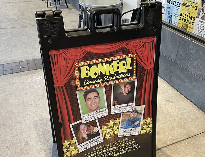 Venerable Orlando comedy brand Bonkerz comes to Winter Park, running events at Twisted Root Burger