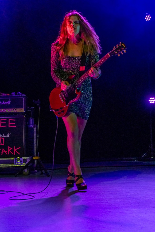 Bikini Kill guitarist since 2019, DIY underground lifer, Orlando-born Erica Dawn Lyle. - PHOTO BY REAYNA ZEMEL