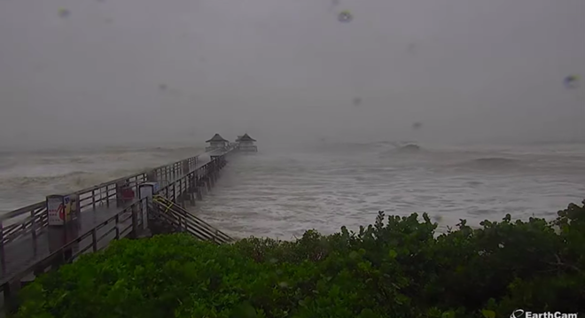 Watch Hurricane Ian's approach on live webcams from Tampa, Naples