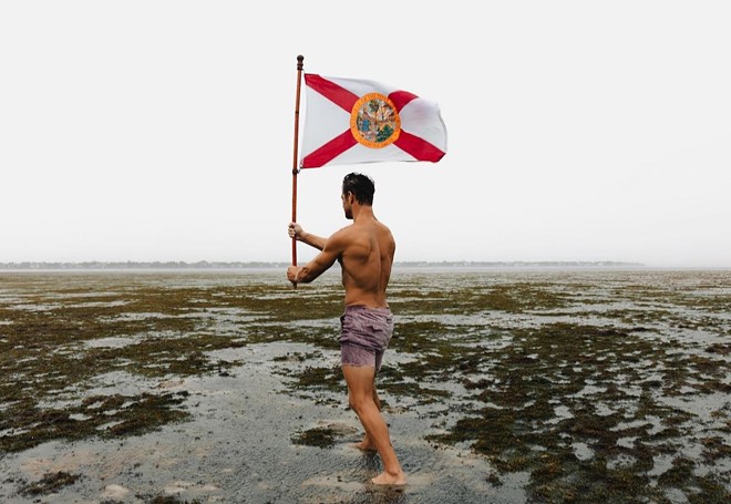 Matthew Jost poses inside Old Hillsborough Bay in Tampa, Florida on Sept. 28, 2022. - Photo c/o Blake Yeager