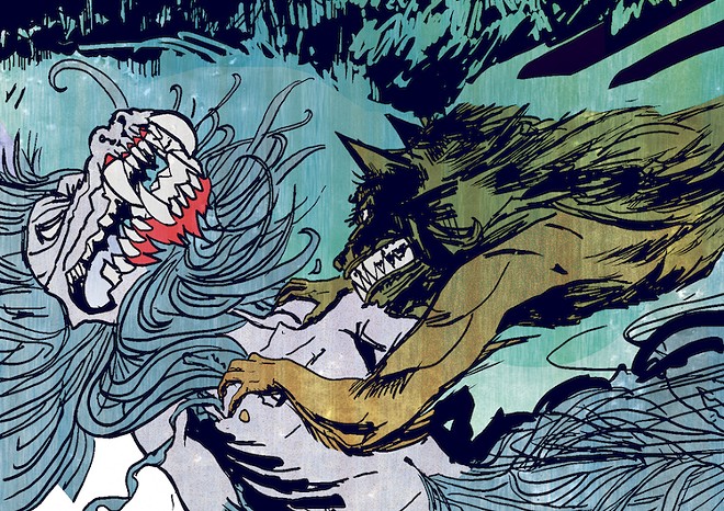 Alison Sampson's art from Werewolf by Night, written by Owl Goingback - Image courtesy Marvel