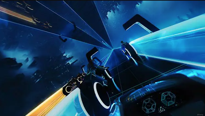 Tron Lightcycle Run opens in April - Image courtesy Disney Parks Blog