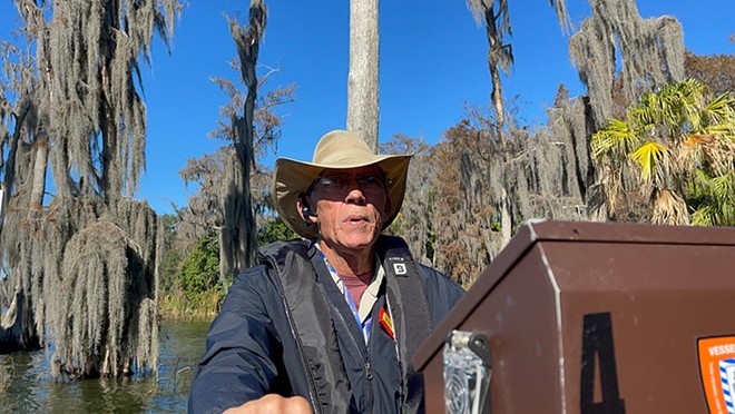 Pirate River Quest skipper Morris was a tour boat captain at Cypress Gardens during the 1990s.  - Photo by Seth Kupersky