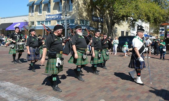 Yes, we understand that kilts are technically Scottish. But these gents will be marching! - Photo courtesy City of Winter Park/Facebook