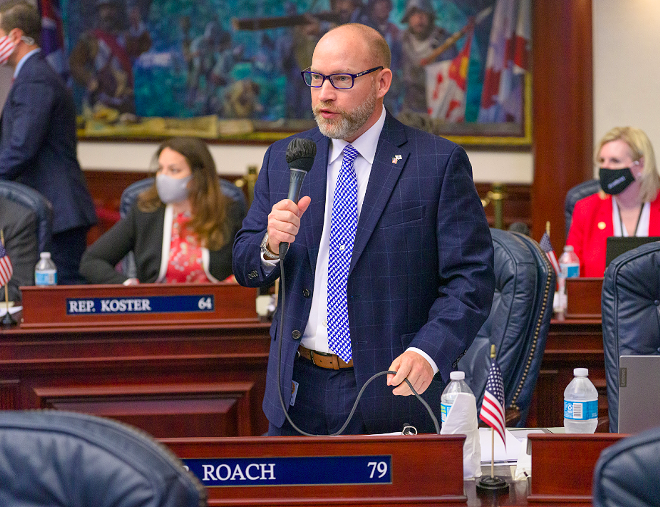 Bill sponsor Spencer Roach (R-North Fort Myers) argued the proposal would give voters the most information possible about candidates. - State of Florida