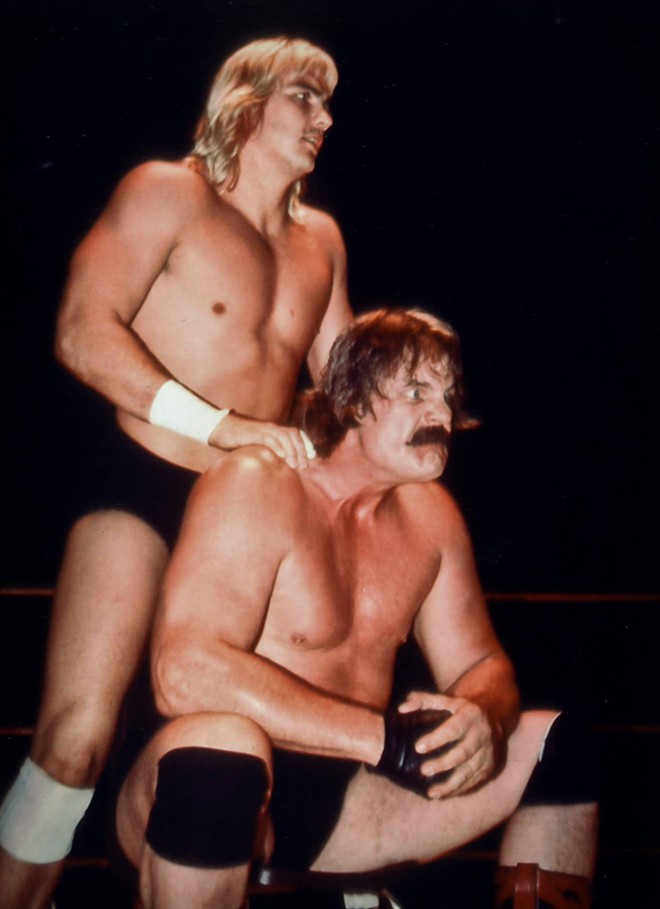 Barry Windham and Blackjack Mulligan - PHOTO BY DUANE LONG