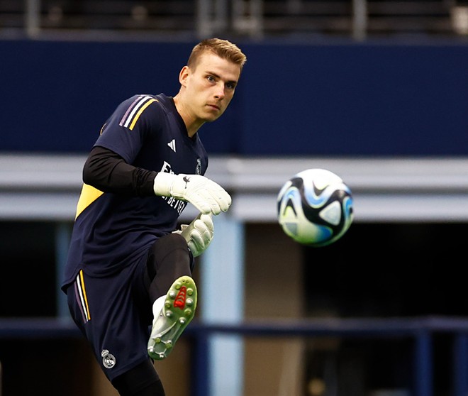 Lunin and his Real Madrid compatriots play in Orlando this week - Photo courtesy Real Madrid/Facebook