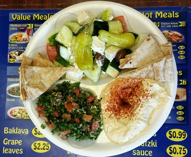 Mediterranean Deli is easy to miss in its Fairbanks strip mall location, but it's worth seeking out. - Photo via Google Restaurants